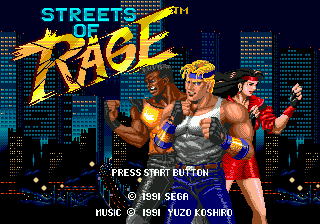 Заставка игры Streets of Rage